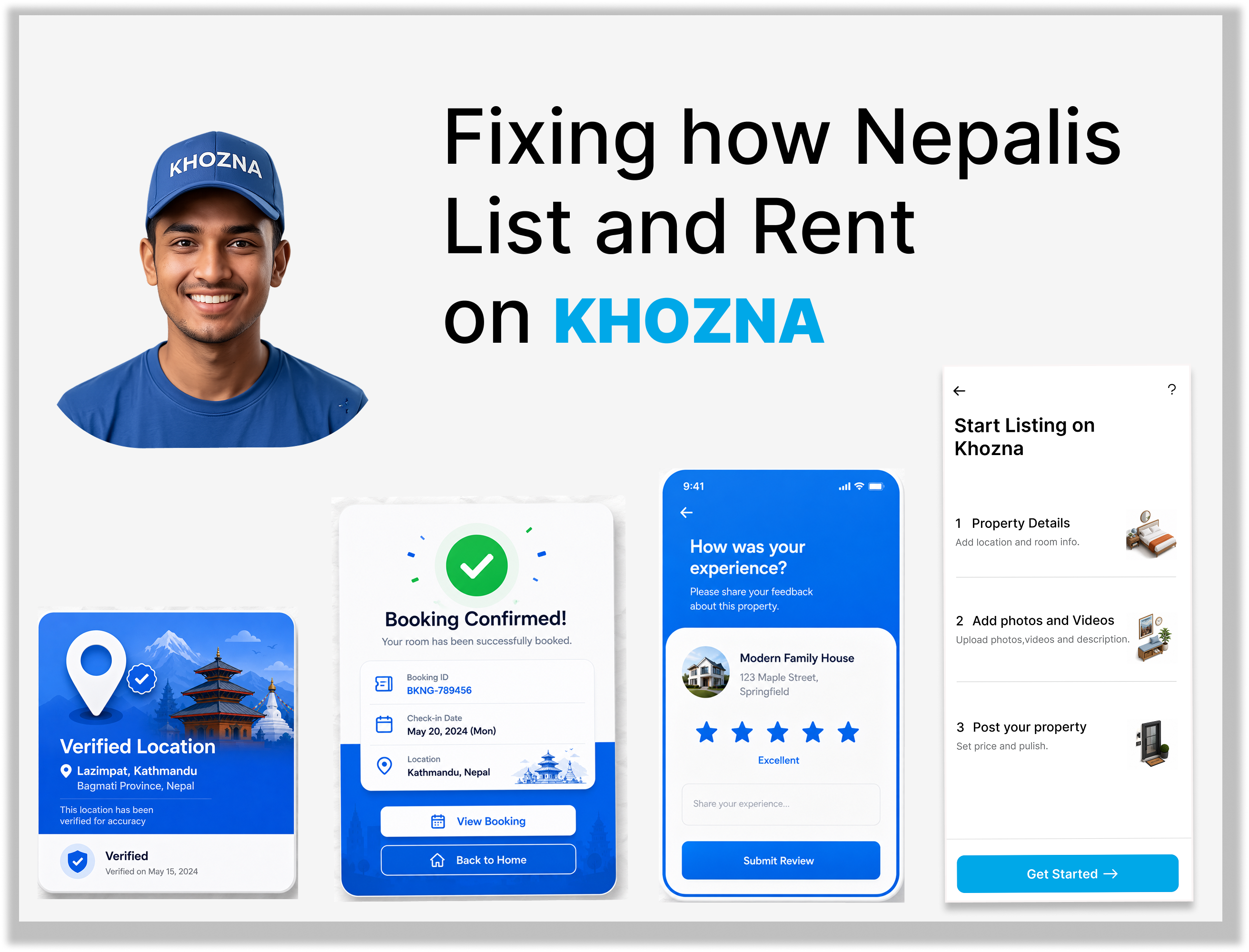 Khozna App Mockup